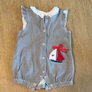 Little Me Sailboat Romper